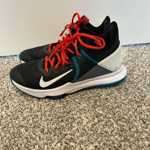 Nike LeBron Witness IV 4 Black, Blue, Red, and White Sneakers Men's 10.5